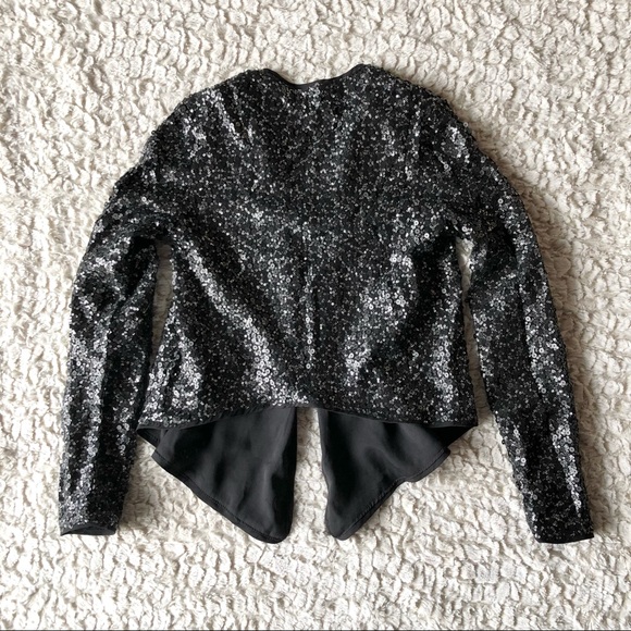 Abercrombie and Fitch black sequin blazer XS - Picture 2 of 5